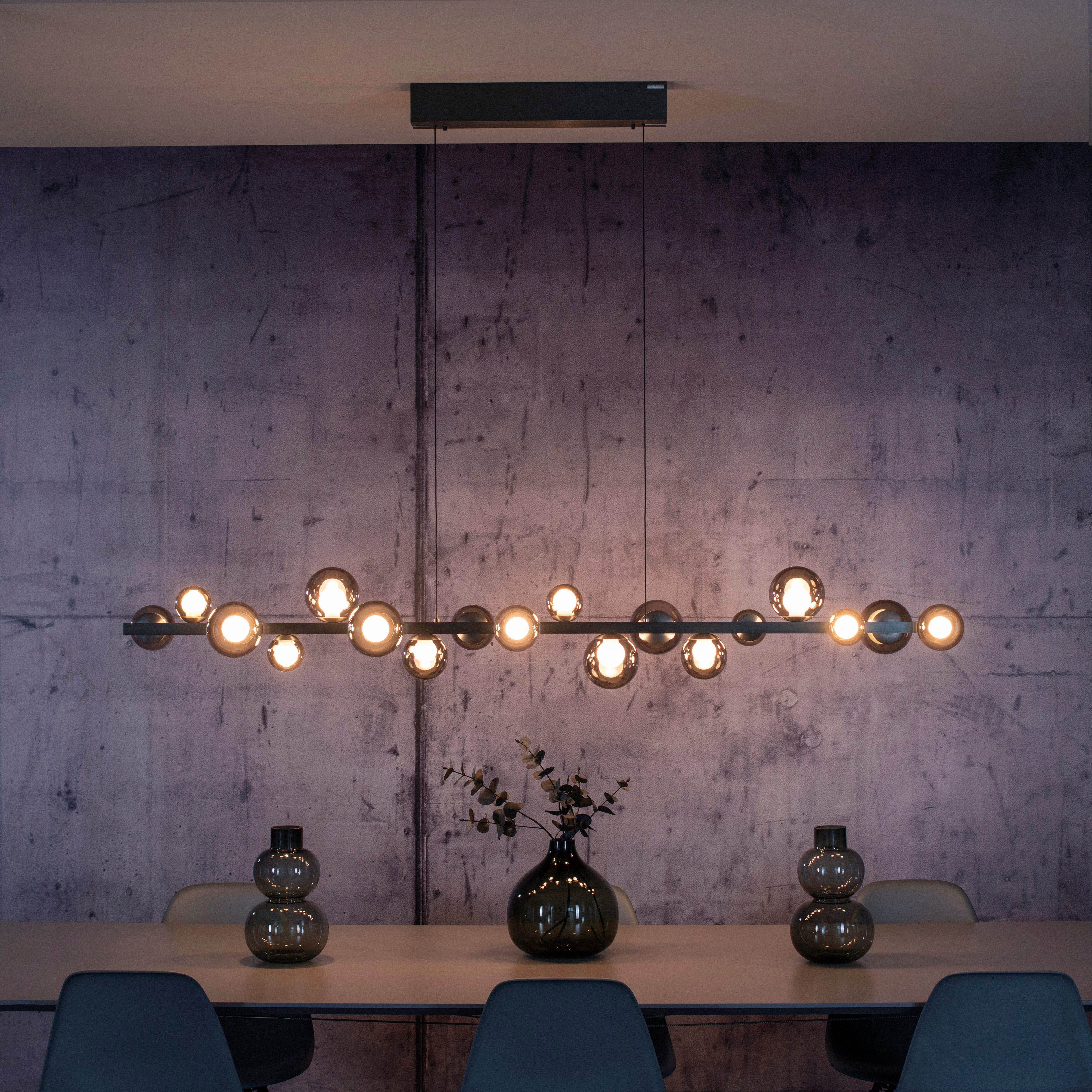 Neuhaus PURE LED Pendelleuchte PURE E-Popup, CCT - über Fernbedienung, LED fest integriert, warmweiß - kaltweiß, e-LIFT® Funktion, CCT, dimmbar über Fernbedienung
