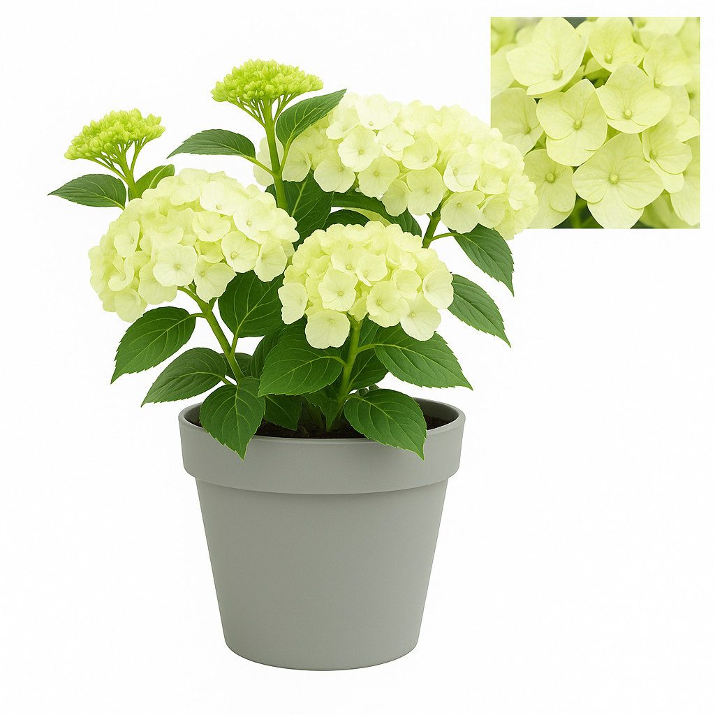 Exotenherz Beetpflanze Exotenherz - Hortensia - Hydrangea Magical Nobless - Weiss - 23cm Topf