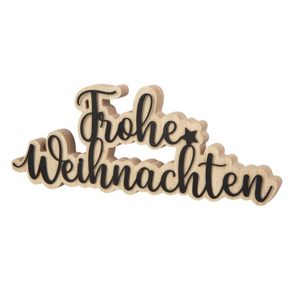 MICA Weihnachtsfigur Schriftzug - Frohe Weihnachten günstig online kaufen