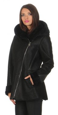 Hollert Winterjacke Damen Lammfelljacke Lena mit Kapuze