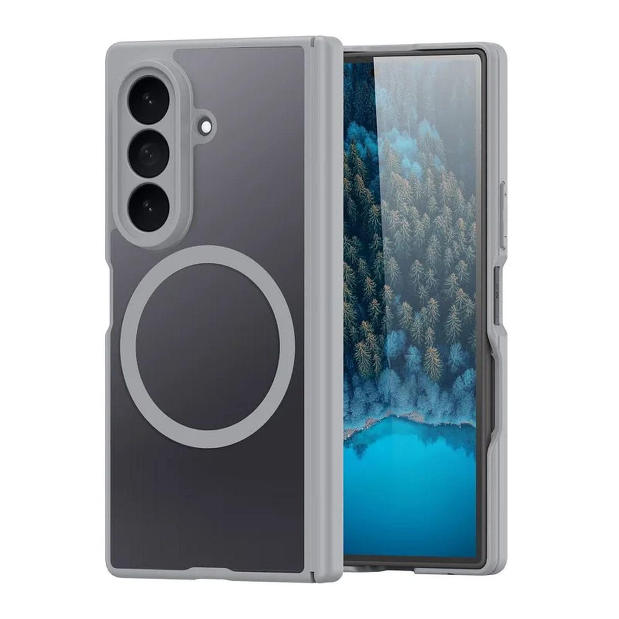 Dux Ducis Handyhülle Dux Ducis EXPN für Samsung Galaxy Z Fold 8 Ultra, Grau 8 Zoll, Erhöhter Kamerarand, präzise Aussparungen, schlankes Design