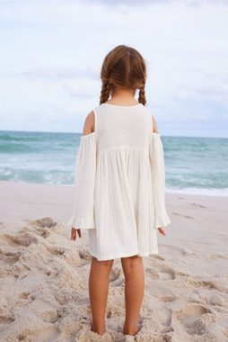Next Sommerkleid Schulterfreies Kleid mit Stickerei (1-tlg)