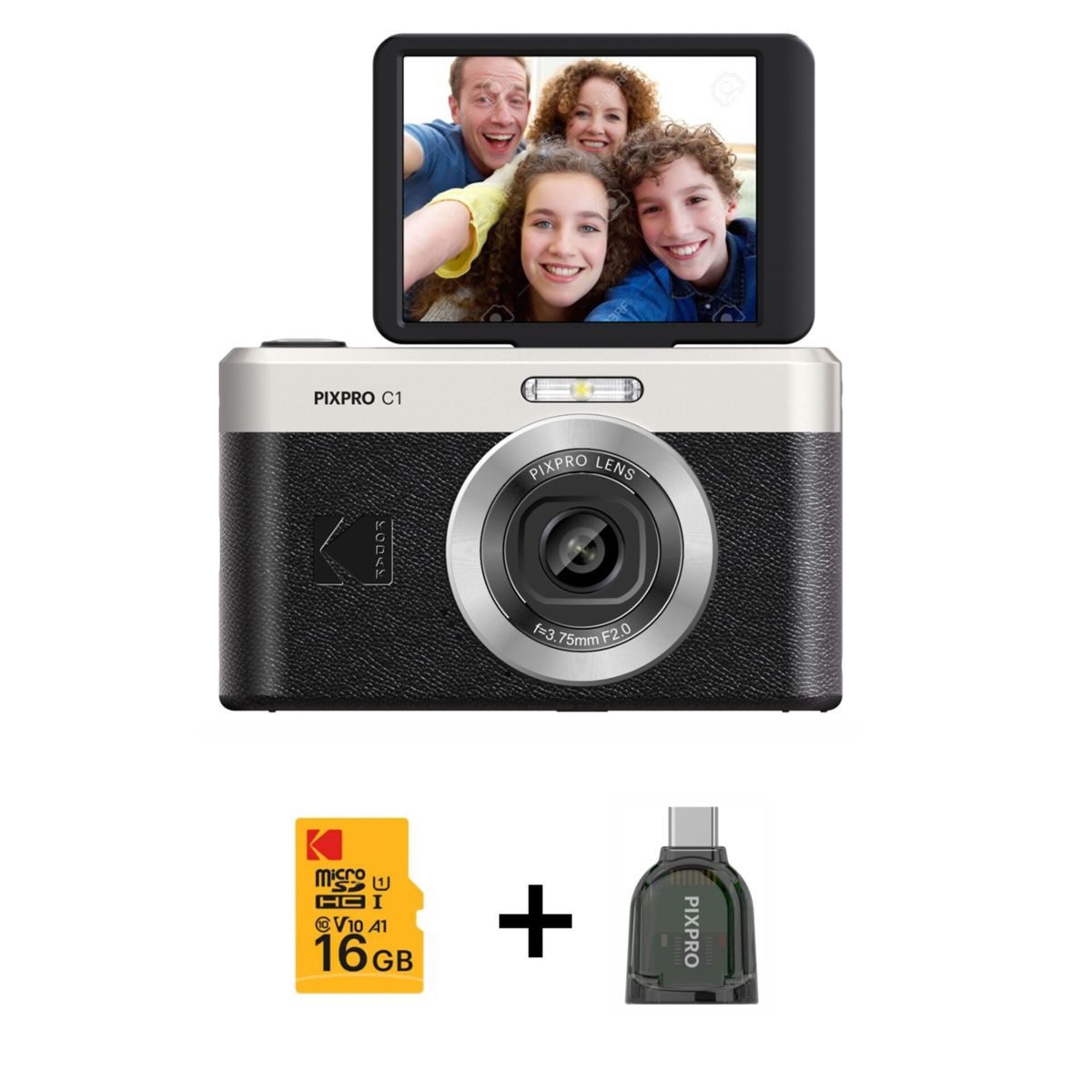 Kodak Pixpro C1 im Bundle Kompaktkamera