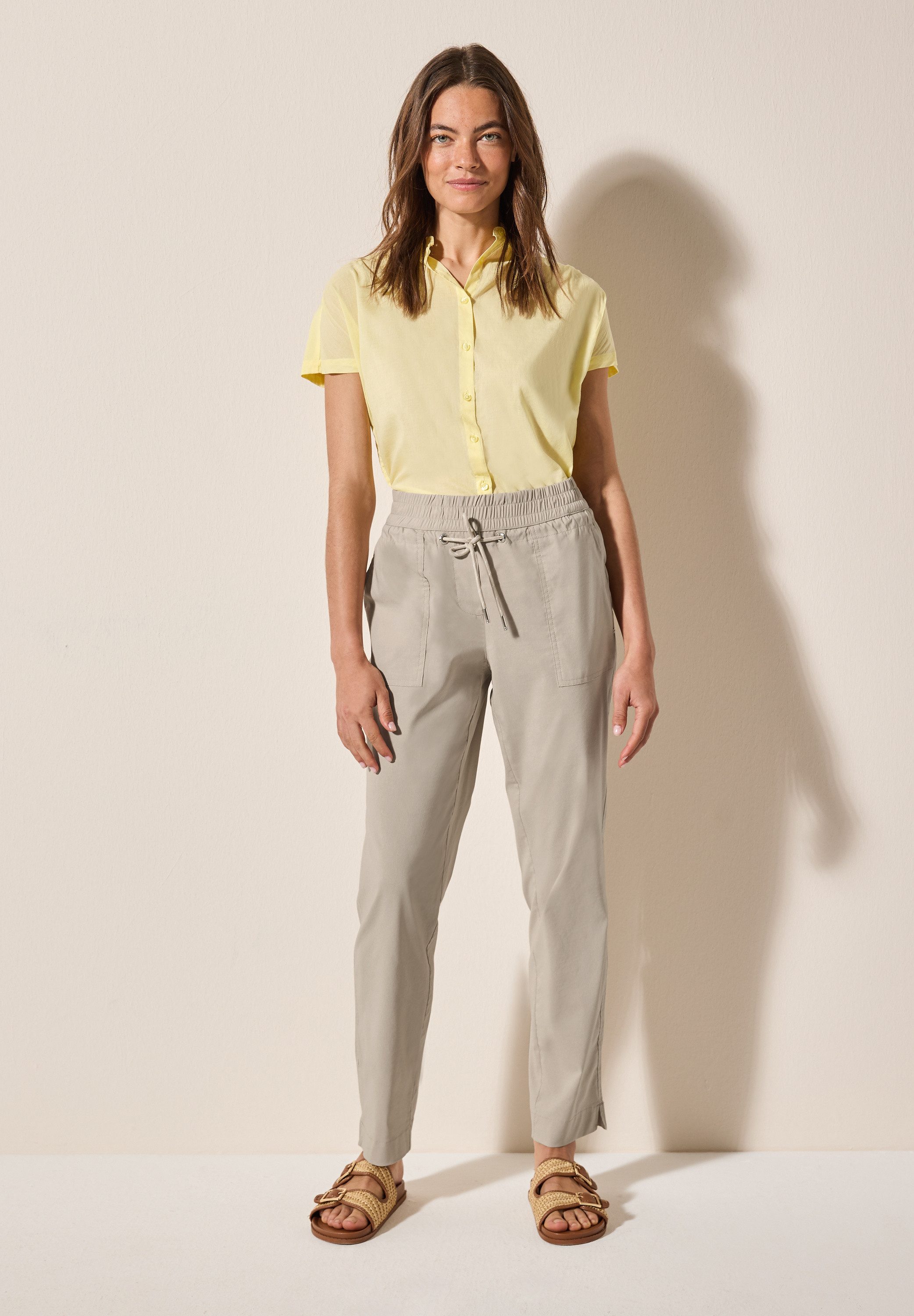 Cecil Stoffhose, Middle Waist günstig online kaufen