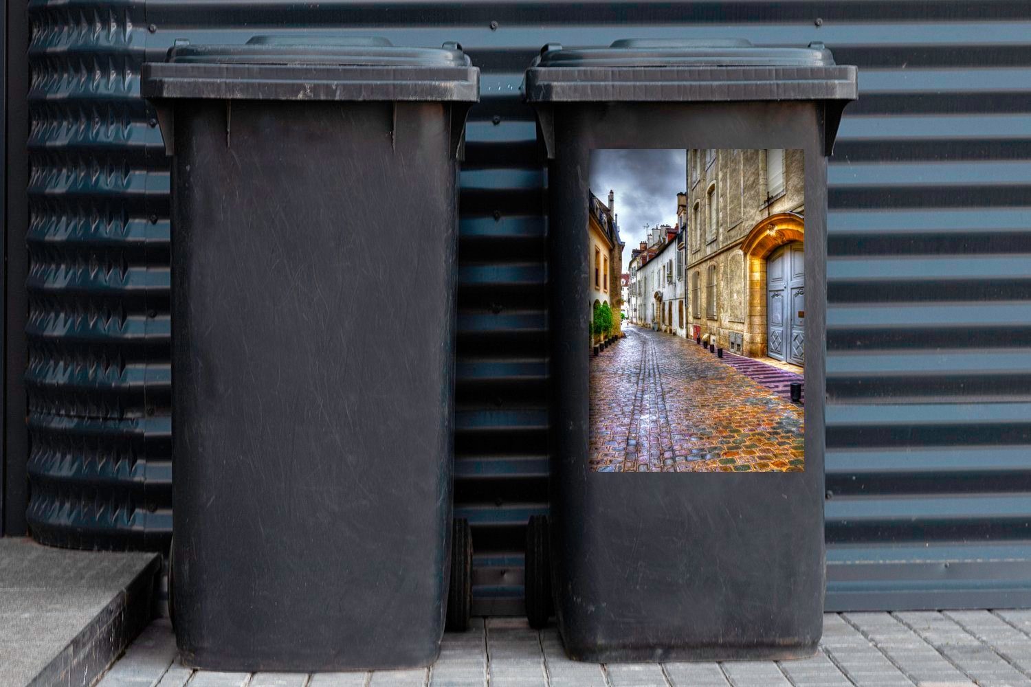 - Dijon Frankreich MuchoWow (1 - Straße Mülleimer-aufkleber, St), Wandsticker Mülltonne, Container, Abfalbehälter Sticker,