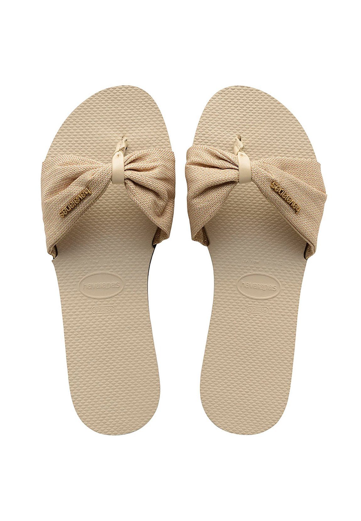 Havaianas havaianas Damen Zehentrenner YOU ST TROPEZ SH FC 4145627 0121  Beige Zehentrenner