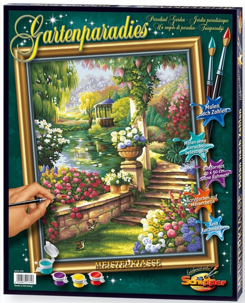 Schipper Раскрась по номерам Master Premium 40x50cm Gartenparadies 609130379