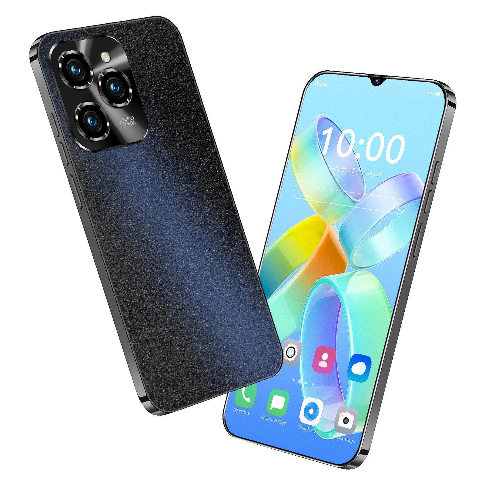 HT Smartphone Handy (8 MP Kamera, 6,3-Zoll-Bildschirm, 2GB RAM+16GB ROM, 3000mAh Akku)