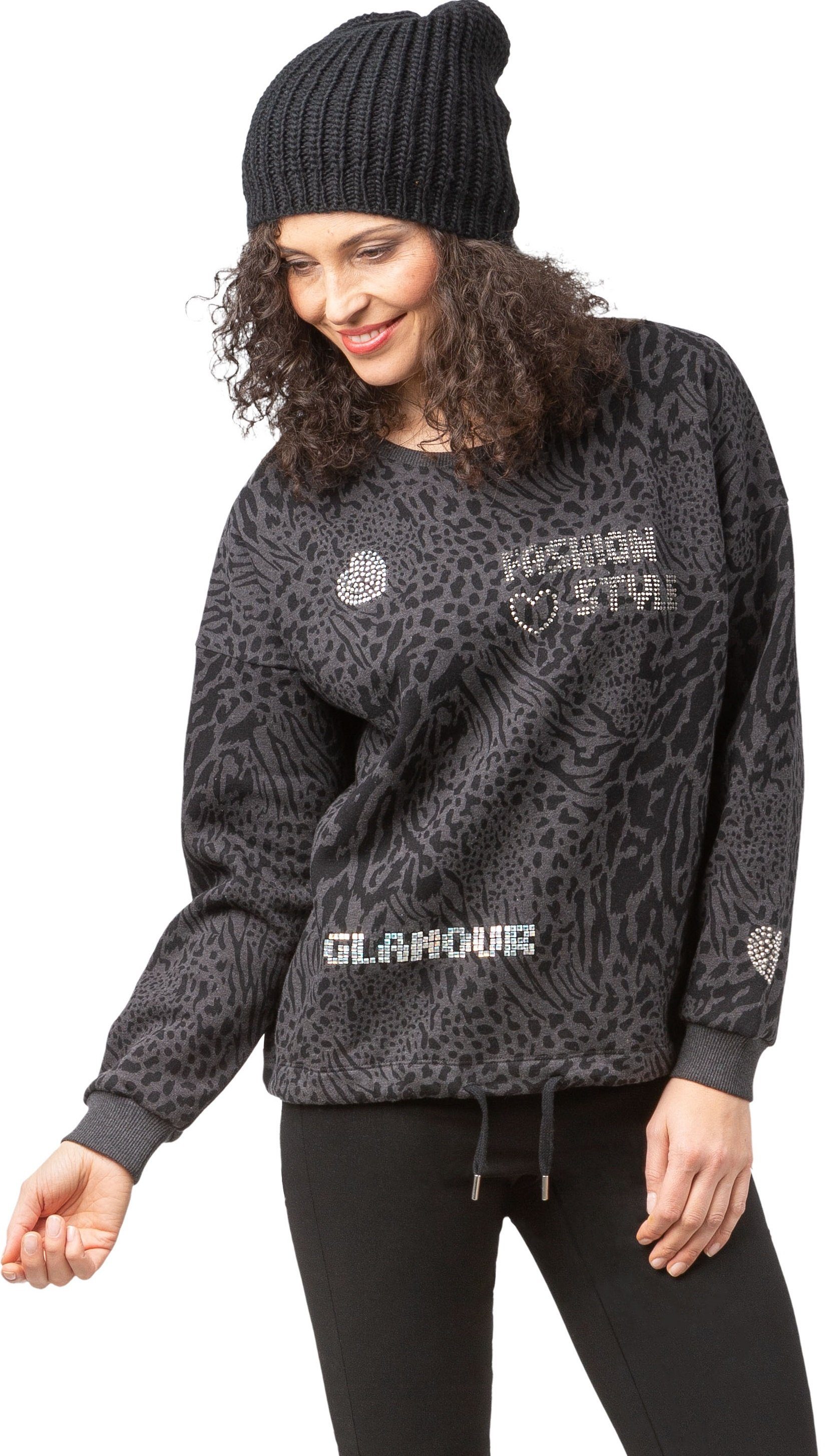 Sweater 186-7131 Sweater in Animal-Print