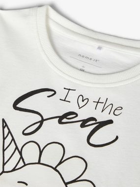 Name It T-Shirt Name It Mädchen T-Shirt mit Farbeffekten Einhorn (1-tlg) aus reiner Baumwolle, mit Frontprint