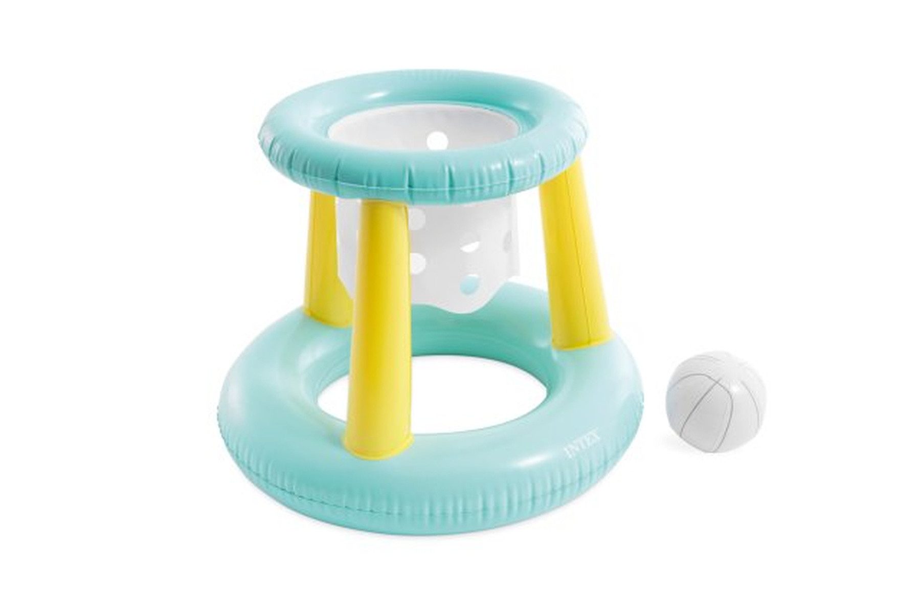 Intex Aufblasbare Schwimmfigur Wasserspiel Floating Hoops Basketballkorb türkis 67x55cm, inkl. Ball