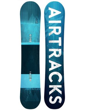 Airtracks Snowboard Herren Snowboard Komplett Set Blue Drifter Rocker Wide » Mod. 23 (4er Pack), Snowboard + Bindung Master + Boots + SB Bag / 150 155 160 164 cm