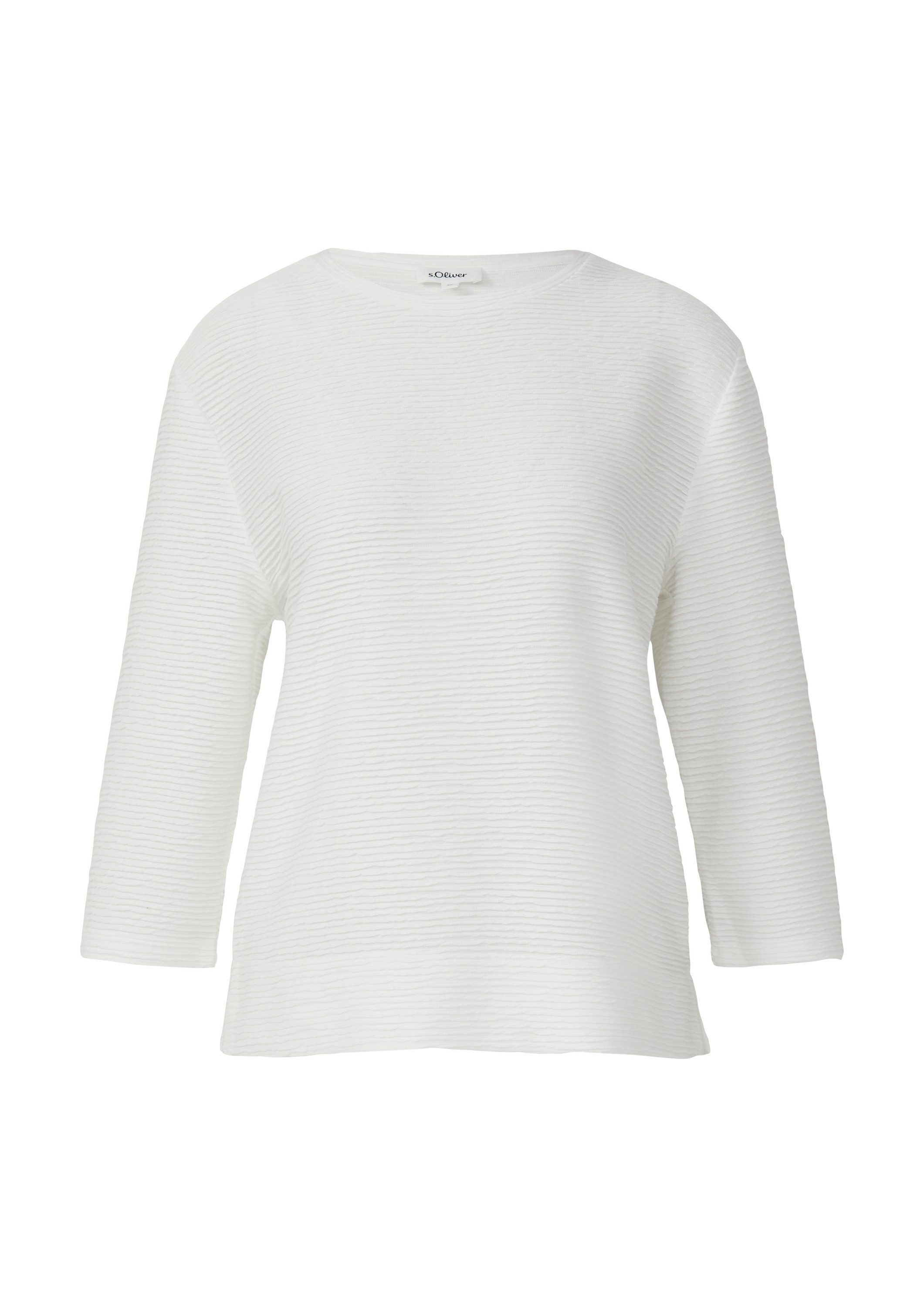 s.Oliver 3/4 Arm-Pullover Sweatshirt Leichtes Sweatshirt günstig online kaufen