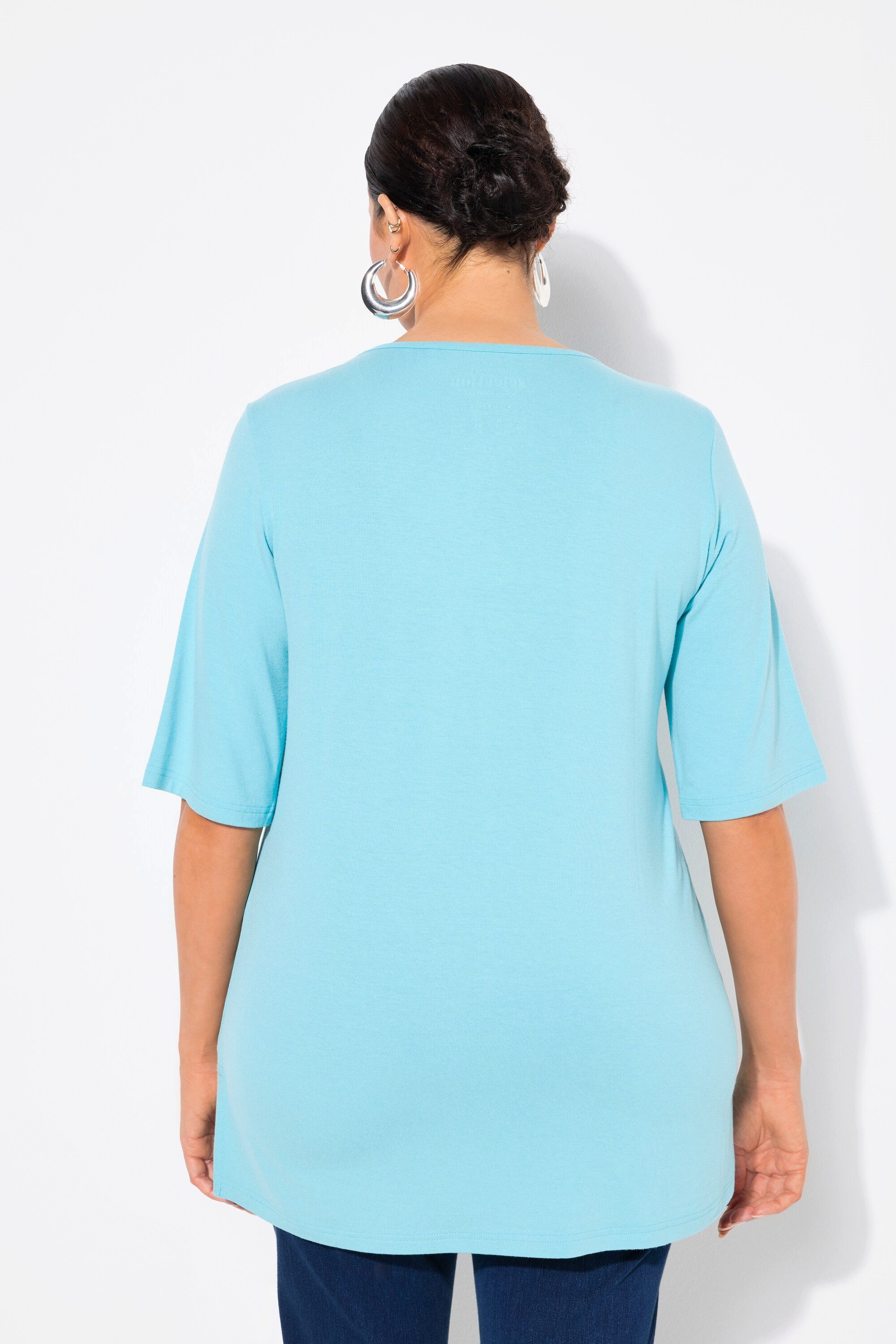 Ulla Popken T-Shirt Shirt 1/2 Arm Doublelayer
