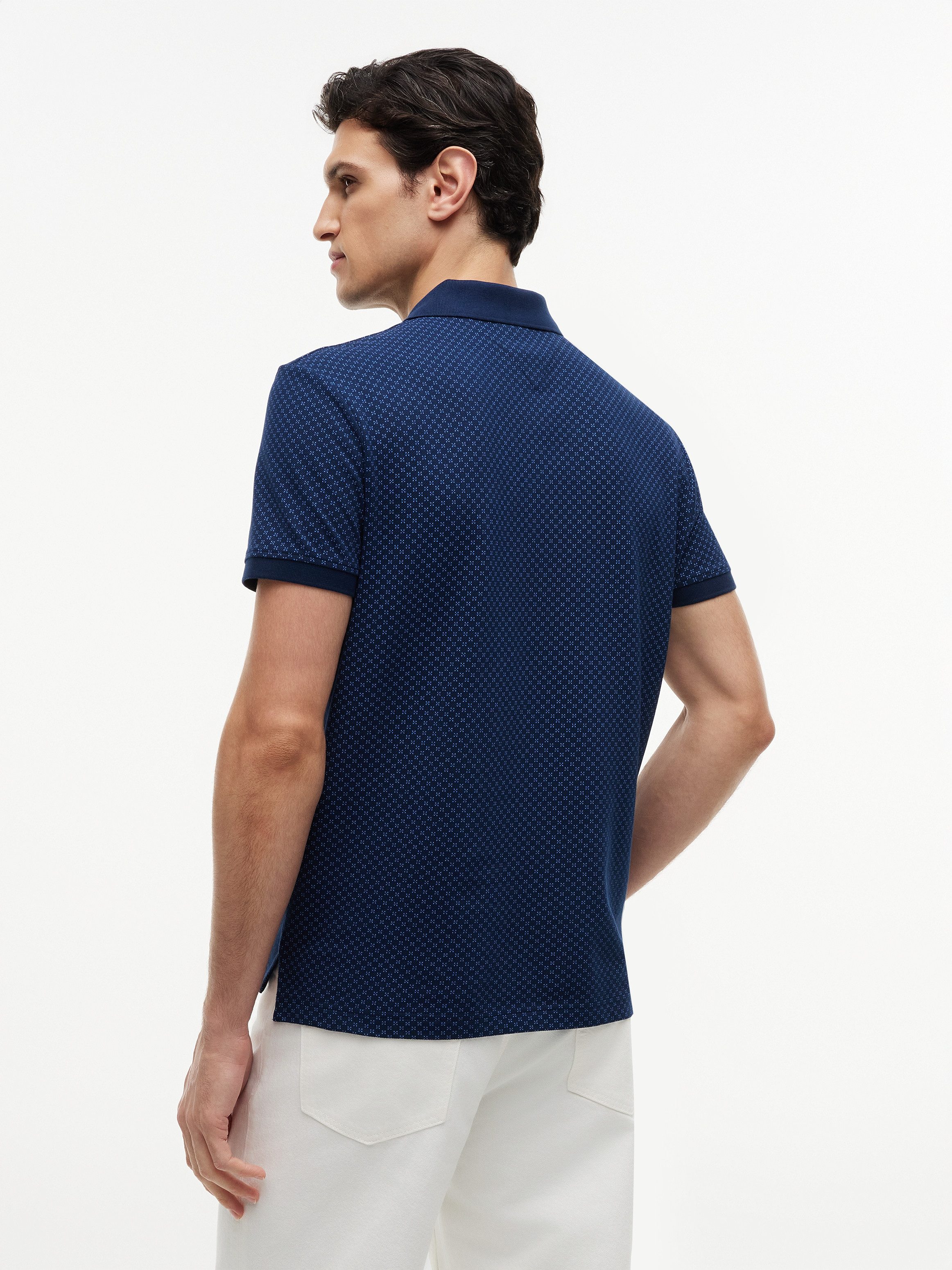 Tommy Hilfiger Poloshirt MICROPRINT PIQUE mit geometrischem Muster, regular fit – Bild 2 von 5