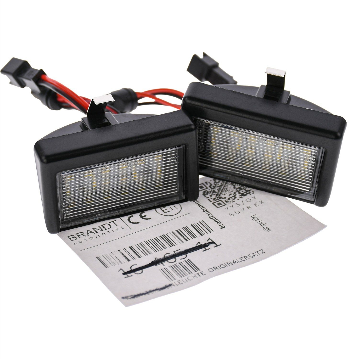 BRANDT AUTOMOTIVE KFZ-Ersatzleuchte LED Kennzeichenleuchten Auto Kennzeichenbeleuchtung, für Mercedes-Benz ML-Klasse W164 (05-12); Smart Roadster Cabrio 4...