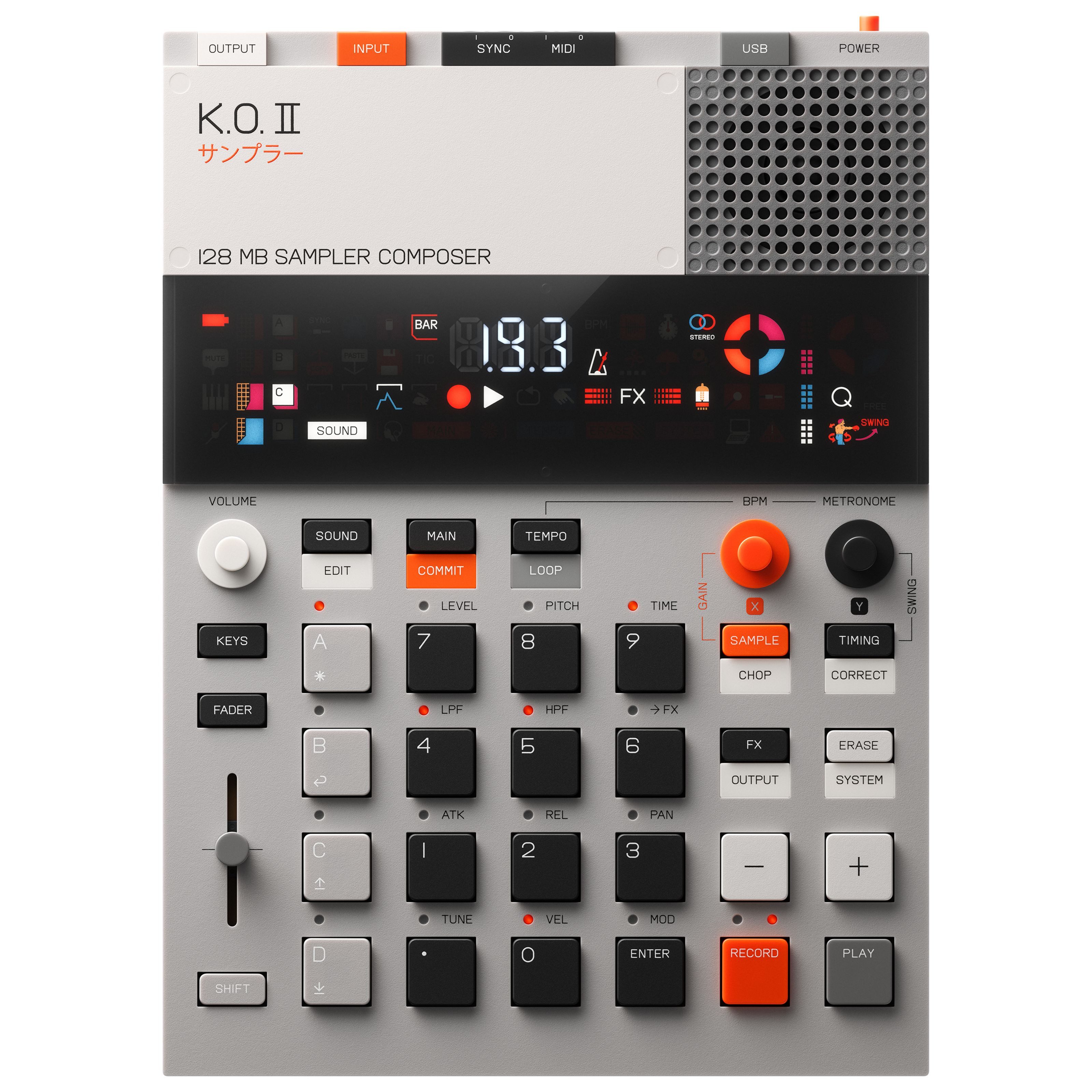 Teenage Engineering Synthesizer (Groove-Tools, Sampler), EP-133 K.O. II 128MB - Sampler