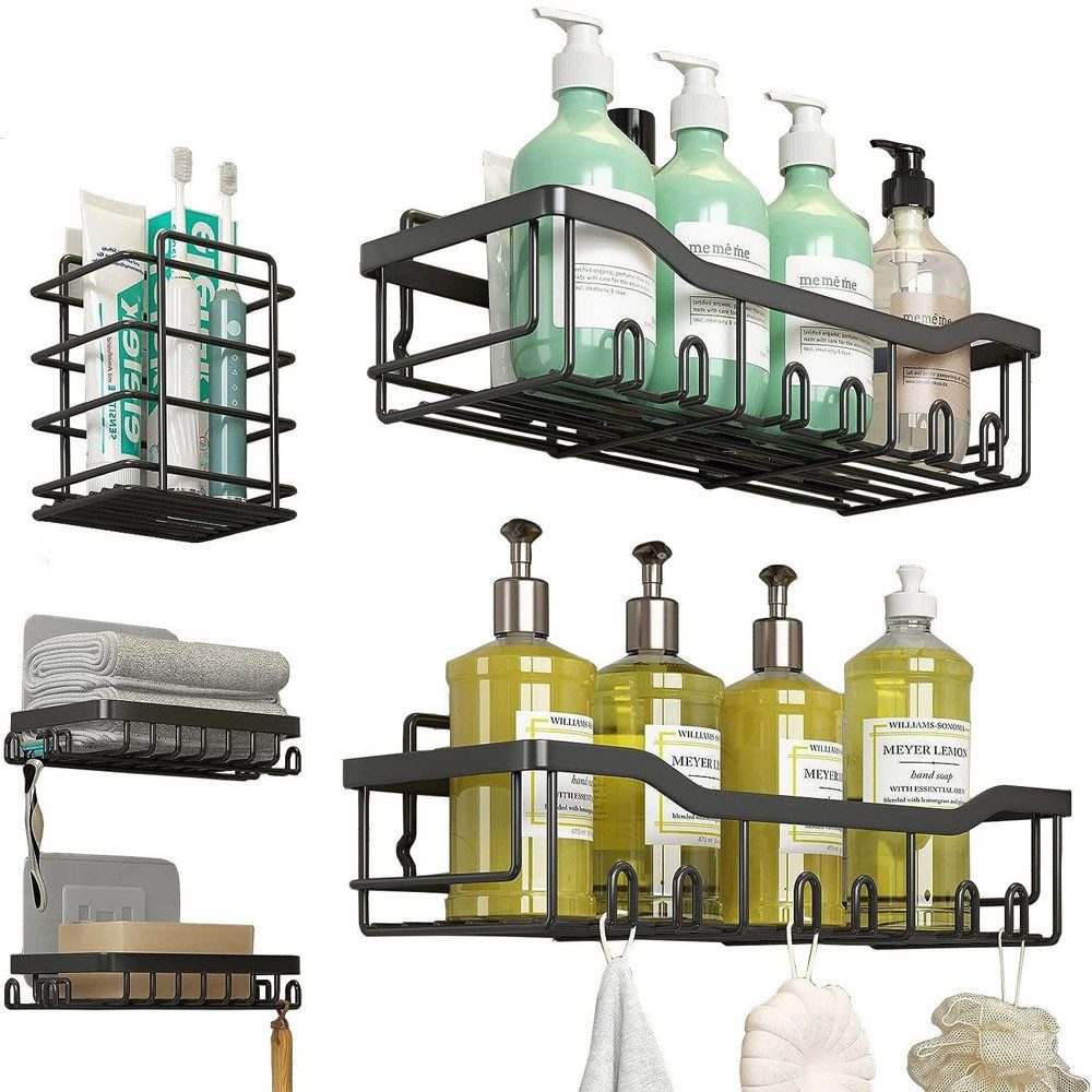SURFOU Duschregal Duschablage Ohne Bohren 5er-Pack Organizer für Badezimmer günstig online kaufen