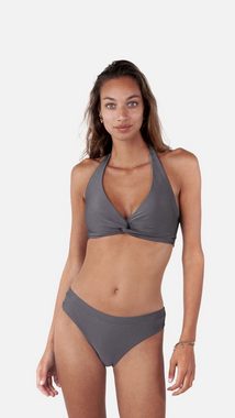 Barts Triangel-Bikini-Top BARTS Isla Halter Schimmerndes Bikinitop Grau