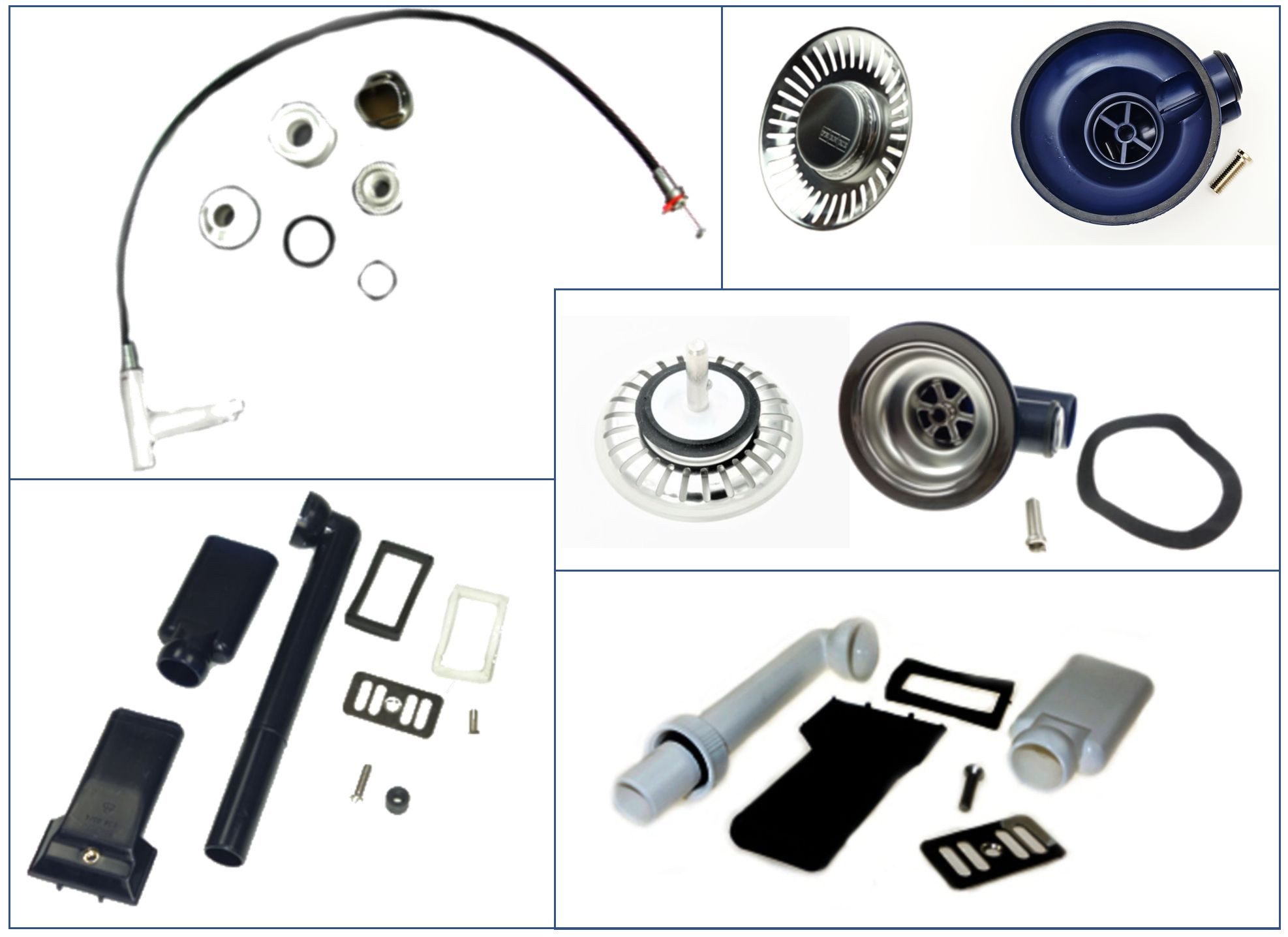 FRANKE Ab-Überlaufgarnitur 3,5 Zoll für Spüle Active Kitchen 654 / AKX 654 Integralablauf