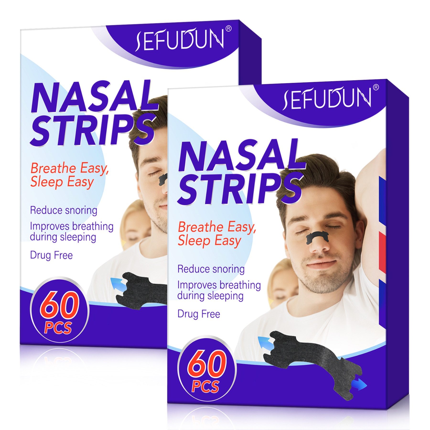 P-Beauty Cosmetic Accessories Nasenpflaster Nasenstrips Nasenspreizer bei Schnarchen Hautfreundlich Schwarz (120 St), Nasenpflaster, Nasenstrips, Anti-Schnarchen, Nasenatmung