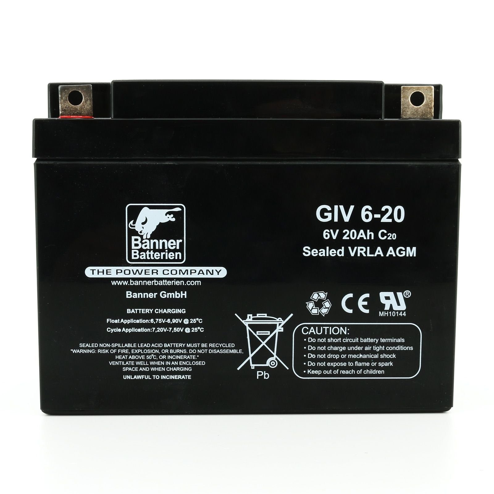 Batterie Volt 6 by GIV 06-20 Stand Volt Ah Banner 20 Ah 06-20 6 GIV Batterien Batterie, 20 Bull