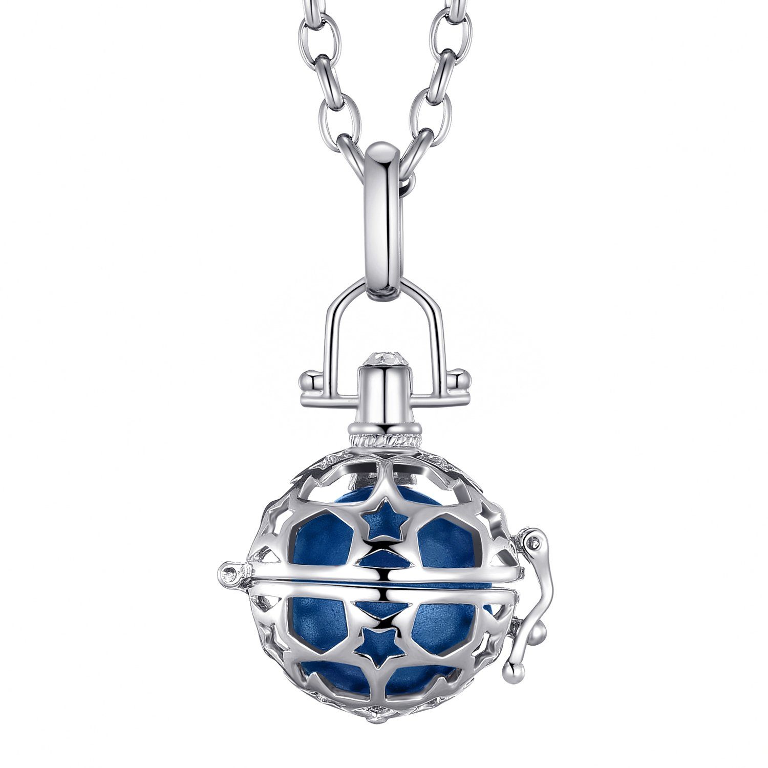 Kette mit Anhänger Morella Halskette mit Anhänger und Klangkugel Zirkonia