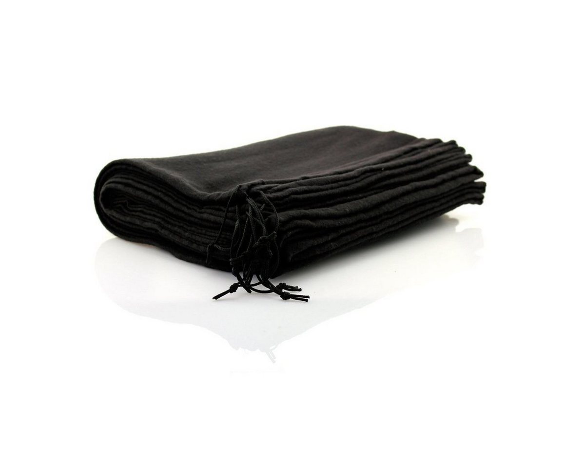 TelMo Schuhbeutel 10 Stück TelMo® Schuhbeutel aus Baumwolle mit Zugband 40x30cm SCHWARZ