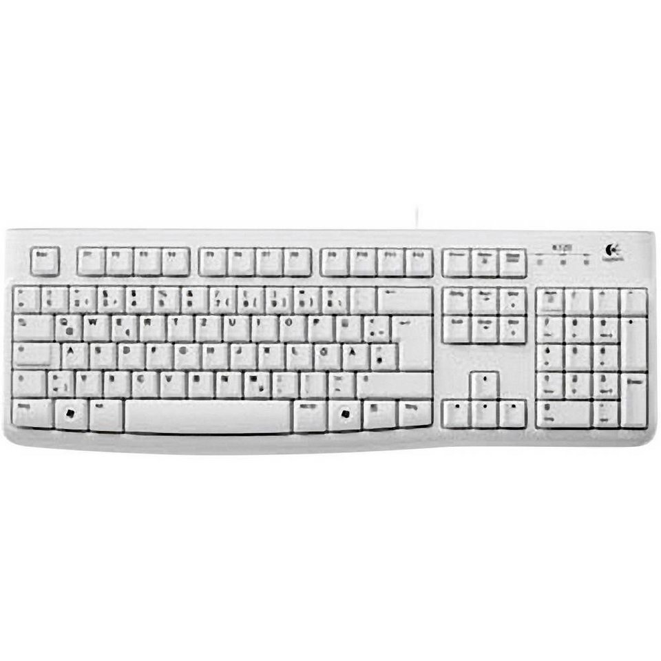 Logitech Keyboard K120 for Business PC-Tastatur, Flache Tasten mit nahezu  geräuschlosem Anschlag