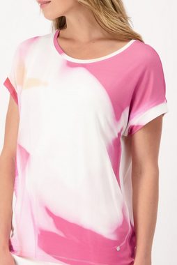 Monari T-Shirt Kurzarm Shirt mit allover print