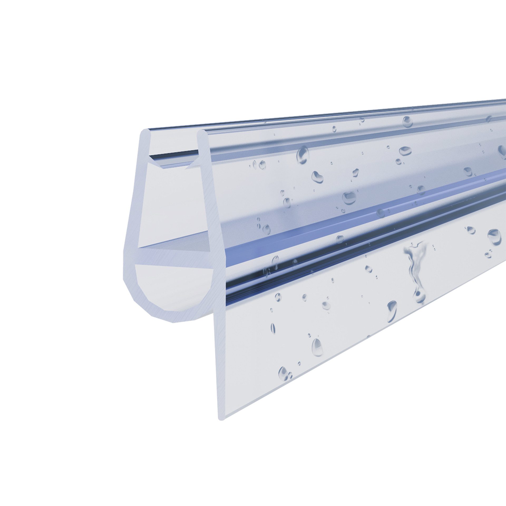 WITEN&NOCK Duschdichtung 2x Bodendichtung Türdichtung Wasserabweiser Dichtungsprofile 8-10 mm, L: 60 cm, L: 50 - 200 cm, (2-St)