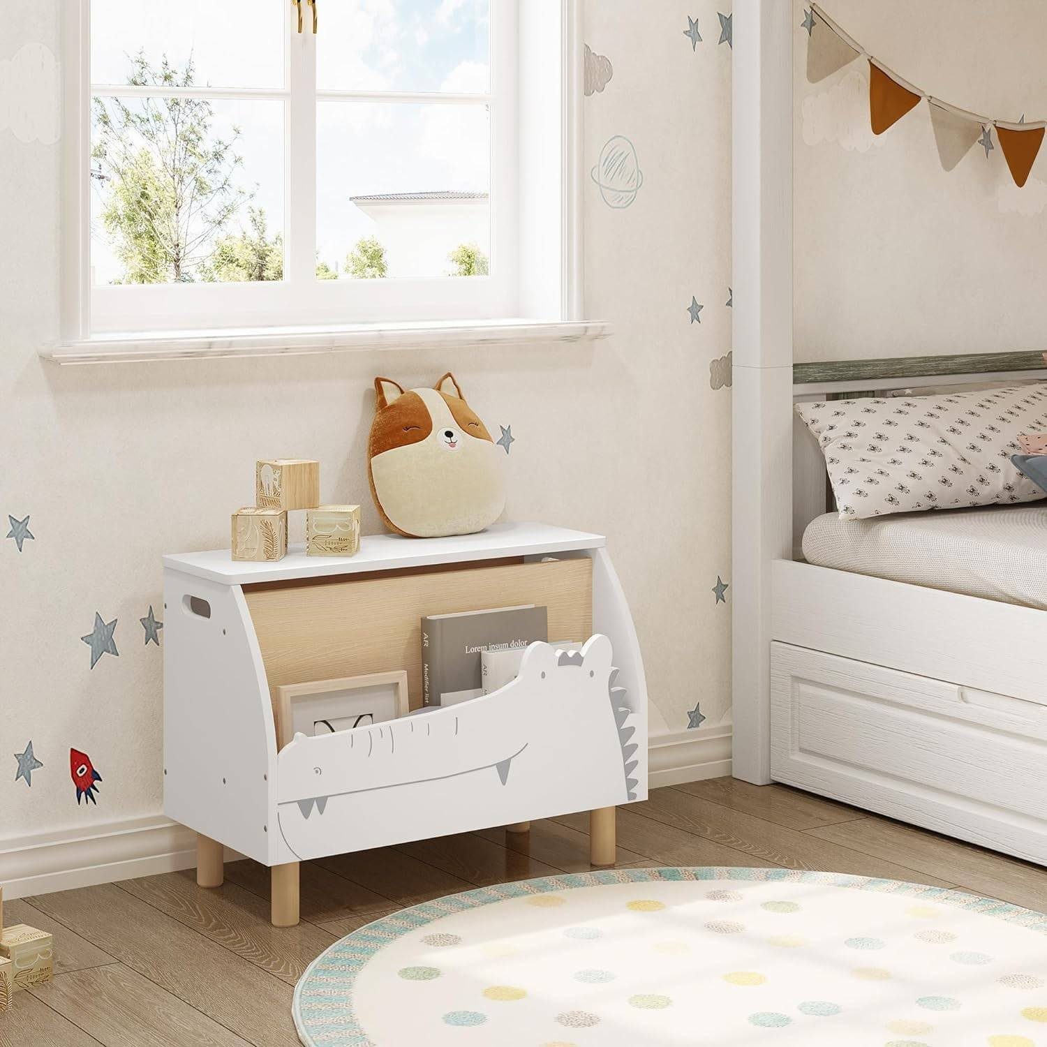 Woltu Sitzbank (1-St), für Kinder Spielzeugkiste mit Stauraum günstig online kaufen