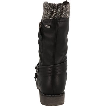 Jane Klain 264-708 Damen Schuhe Winter Stiefel gefüttert Schwarz Reißverschluss Winterstiefel