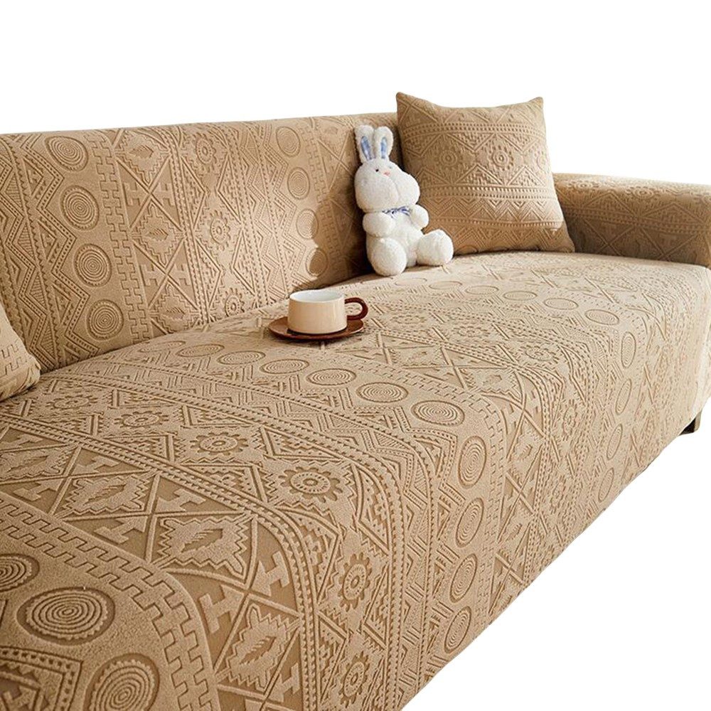 Kaket Sofahusse Stretch-Sofabezug Elastisch Couch Sesselbezug mit dezentem Muster