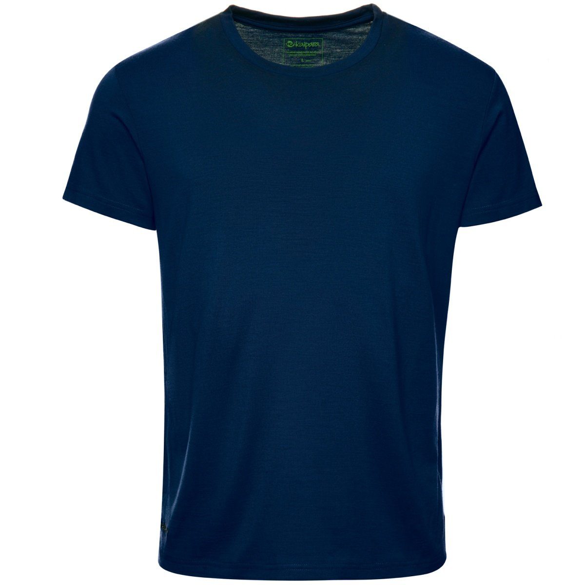Kaipara - Merino Sportswear Rundhalsshirt Germany Kurzarm Merino in Herren Regularfit reiner Shirt Made aus Merinowolle Blau (1-tlg) 200
