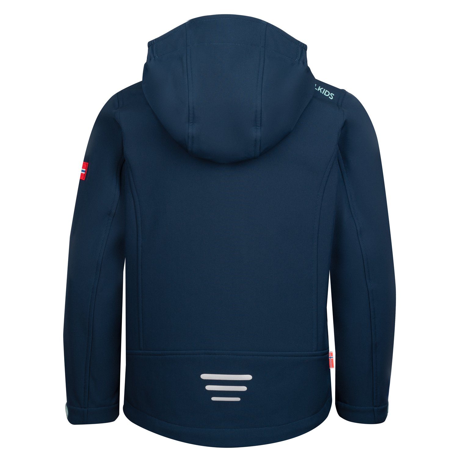 TROLLKIDS Softshelljacke Kids Trollfjord Jacket Langarm-Design, mit Reißverschluss, wärmeisolierend