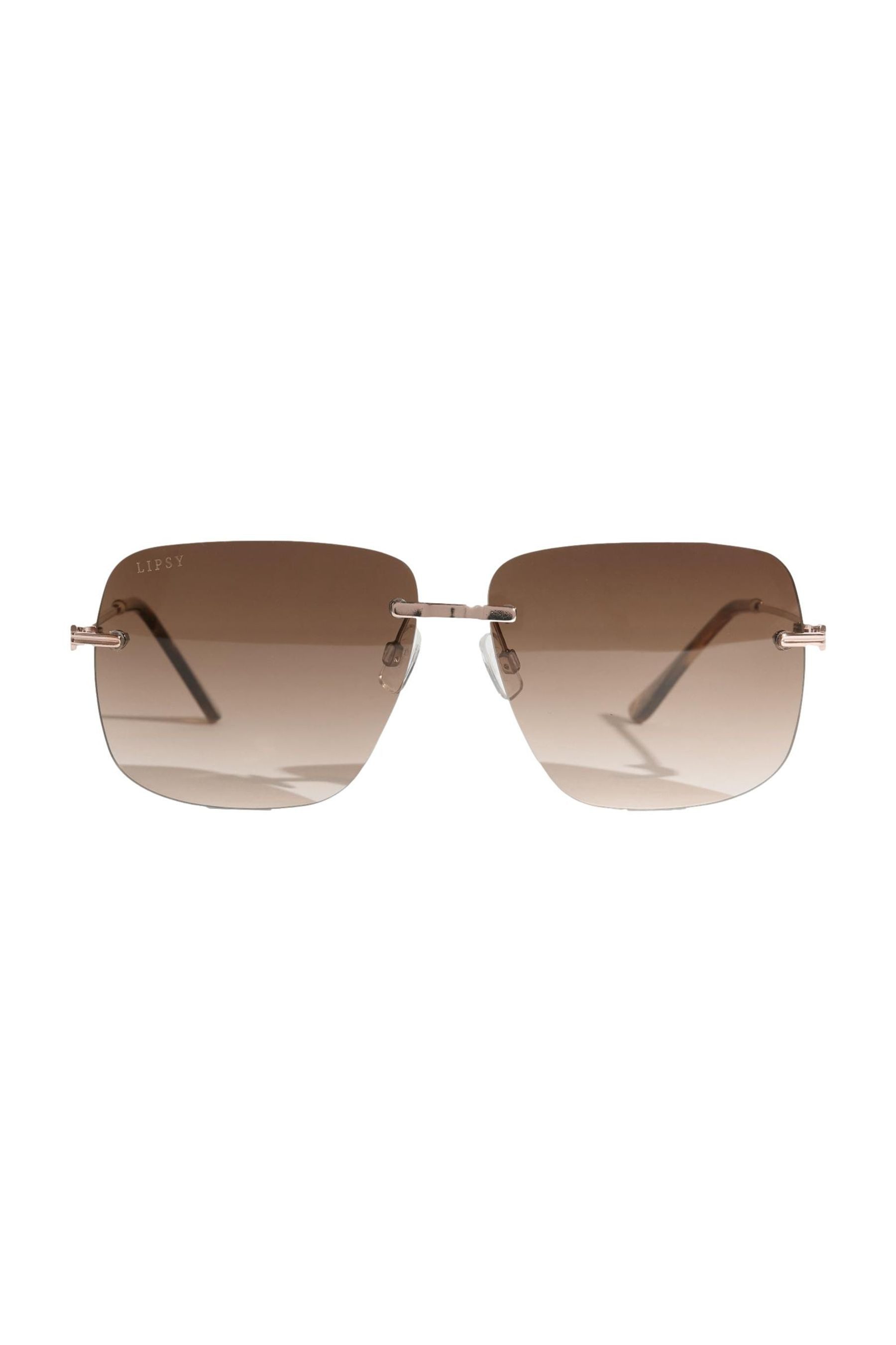 LIPSY Sonnenbrille Lipsy quadratische, randlose Sonnenbrille (1-St) günstig online kaufen