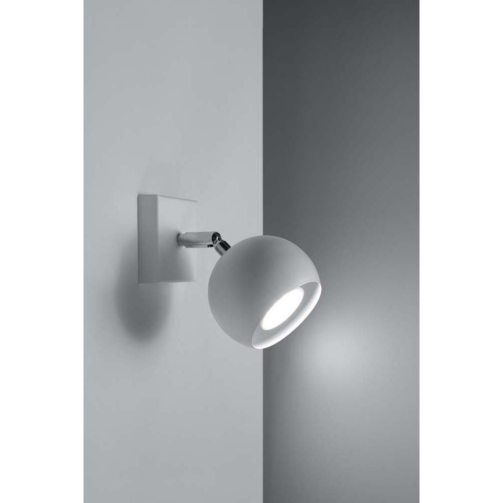 Verstellbarer Leuchtmittel Strahler Wandleuchte Wandlampe nicht Schlafzimmer inklusive, Stahl etc-shop Weiß Wandleuchte,