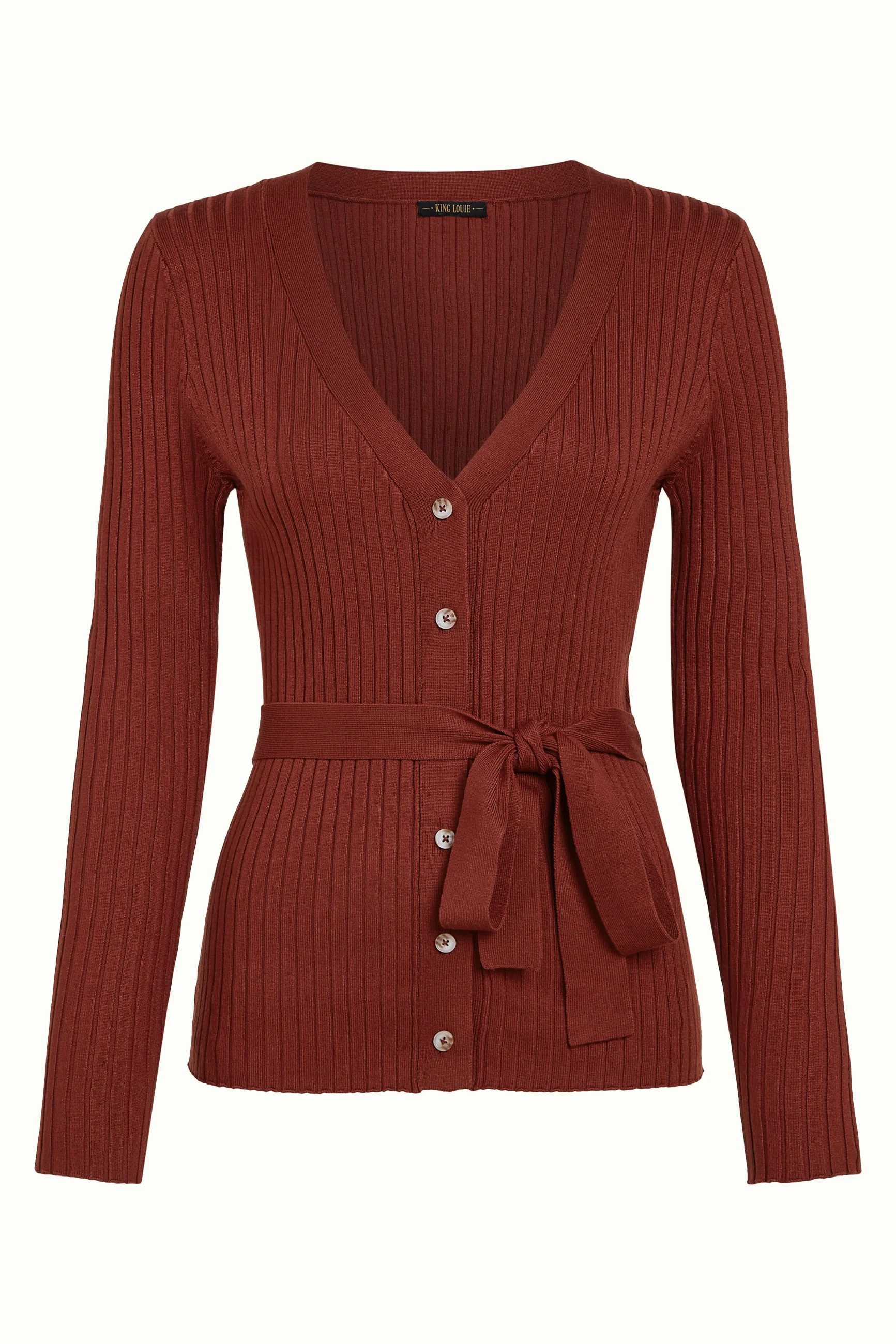 King Louie Strickjacke Mila Rib Cardi Match Knit