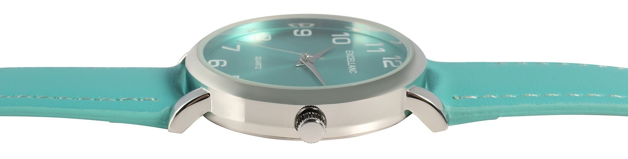 Excellanc Quarzuhr 1900274 mit Lederimitat, Mineralglas, günstig online kaufen