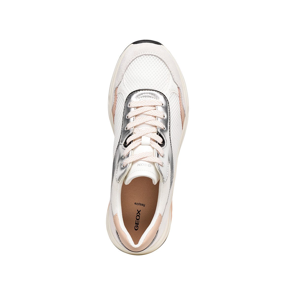 Geox GEOX ZARVIA, Sneaker, Weiß,kombiniert, Damen Sneaker