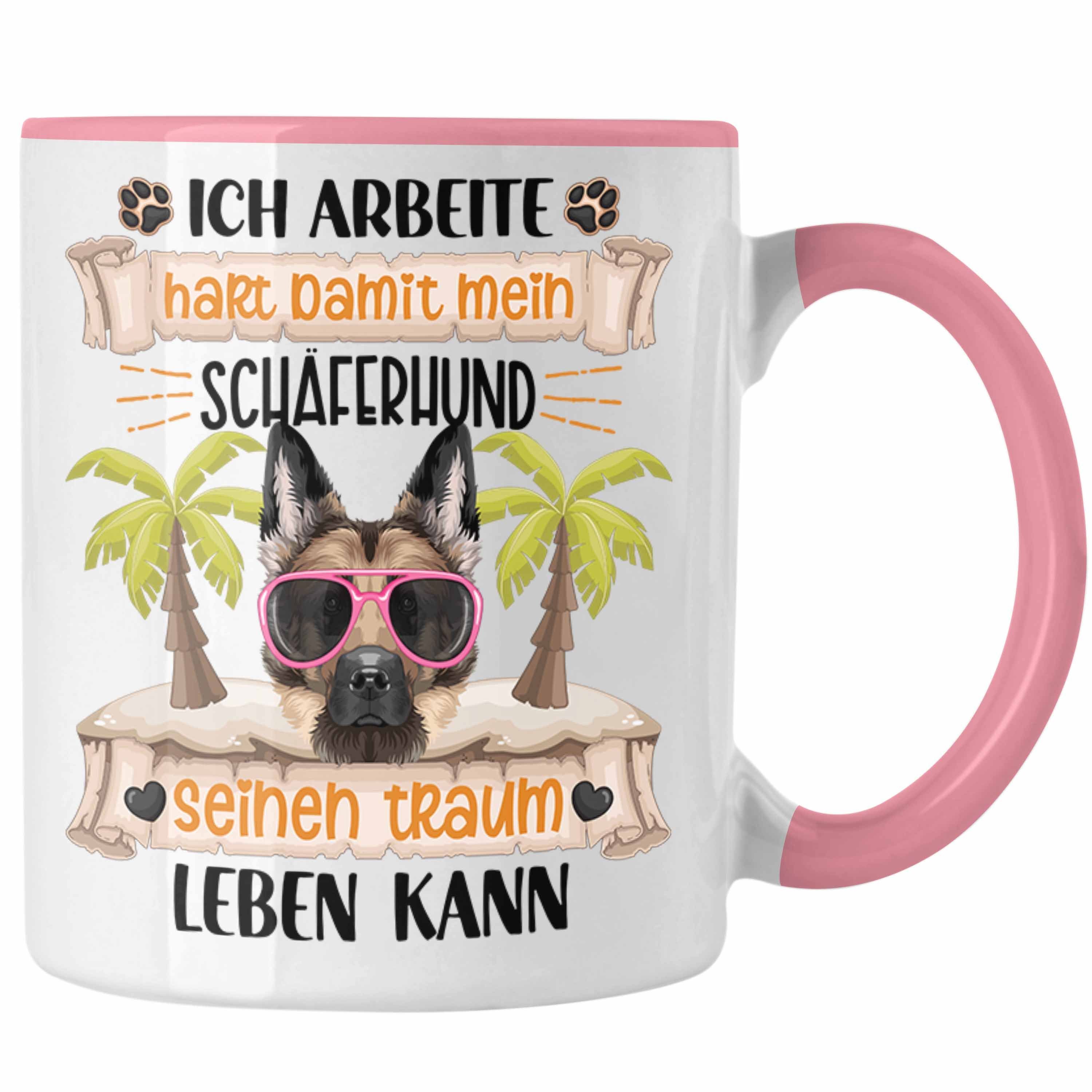 Trendation Tasse Schäferhund Besitzer Tasse Geschenk Lustiger Spruch Geschenkidee Ich A Rosa