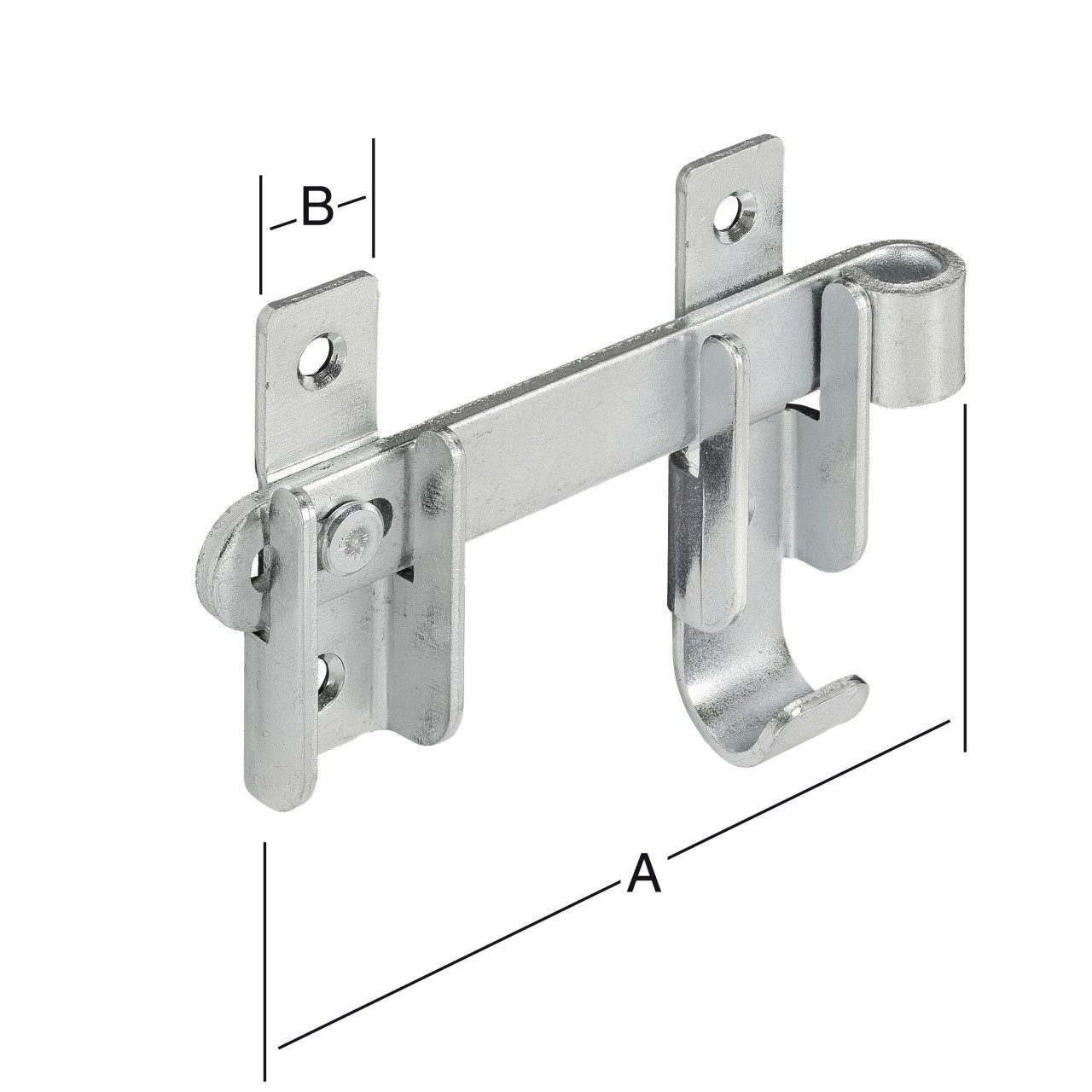 Vormann Türriegel Vormann Schlagladenüberwürfe verzinkt 120 x 18 mm