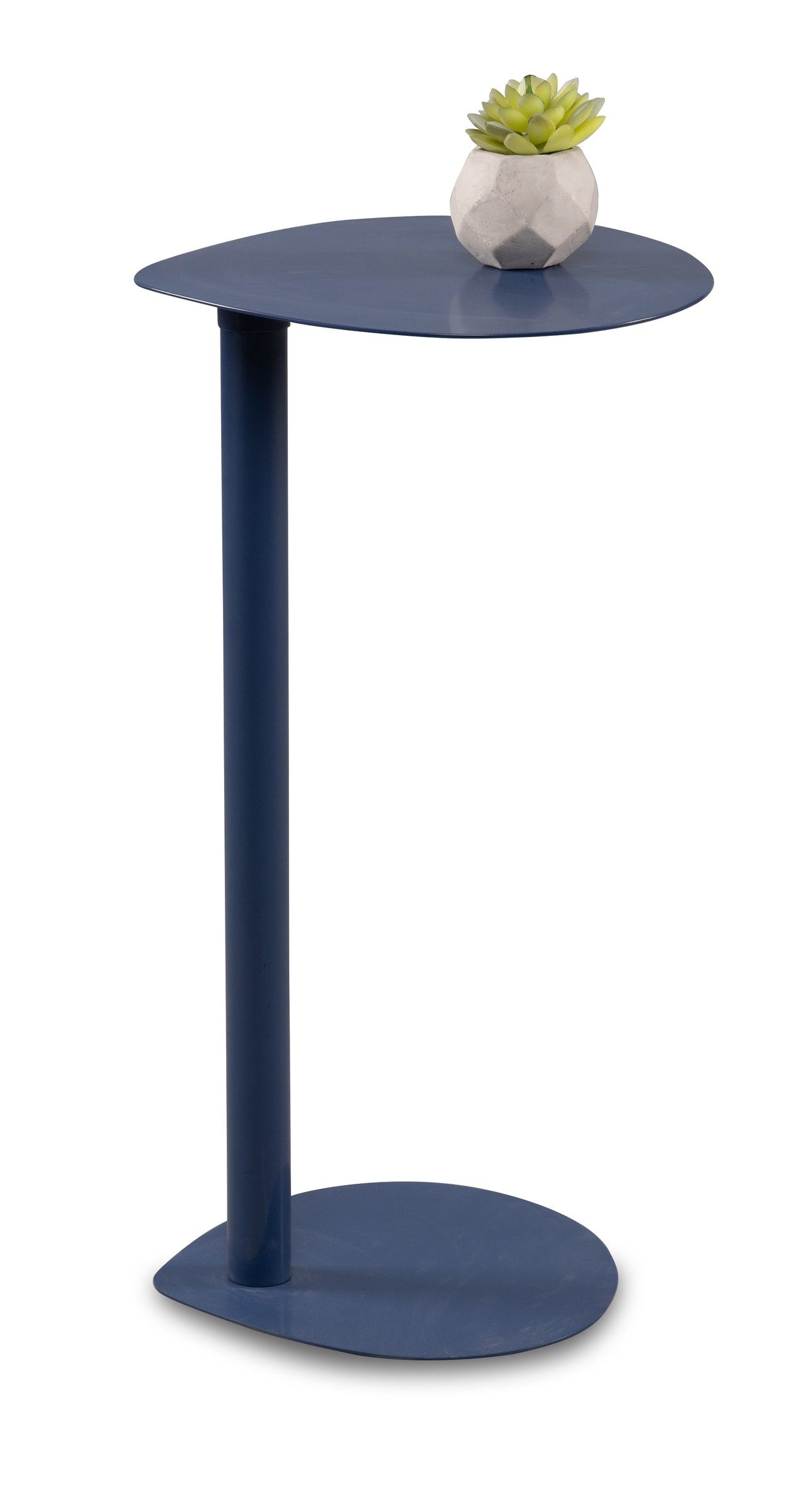 M2 Kollektion Beistelltisch in dunkelblau, Metall - 34x62x32cm (BxHxT)