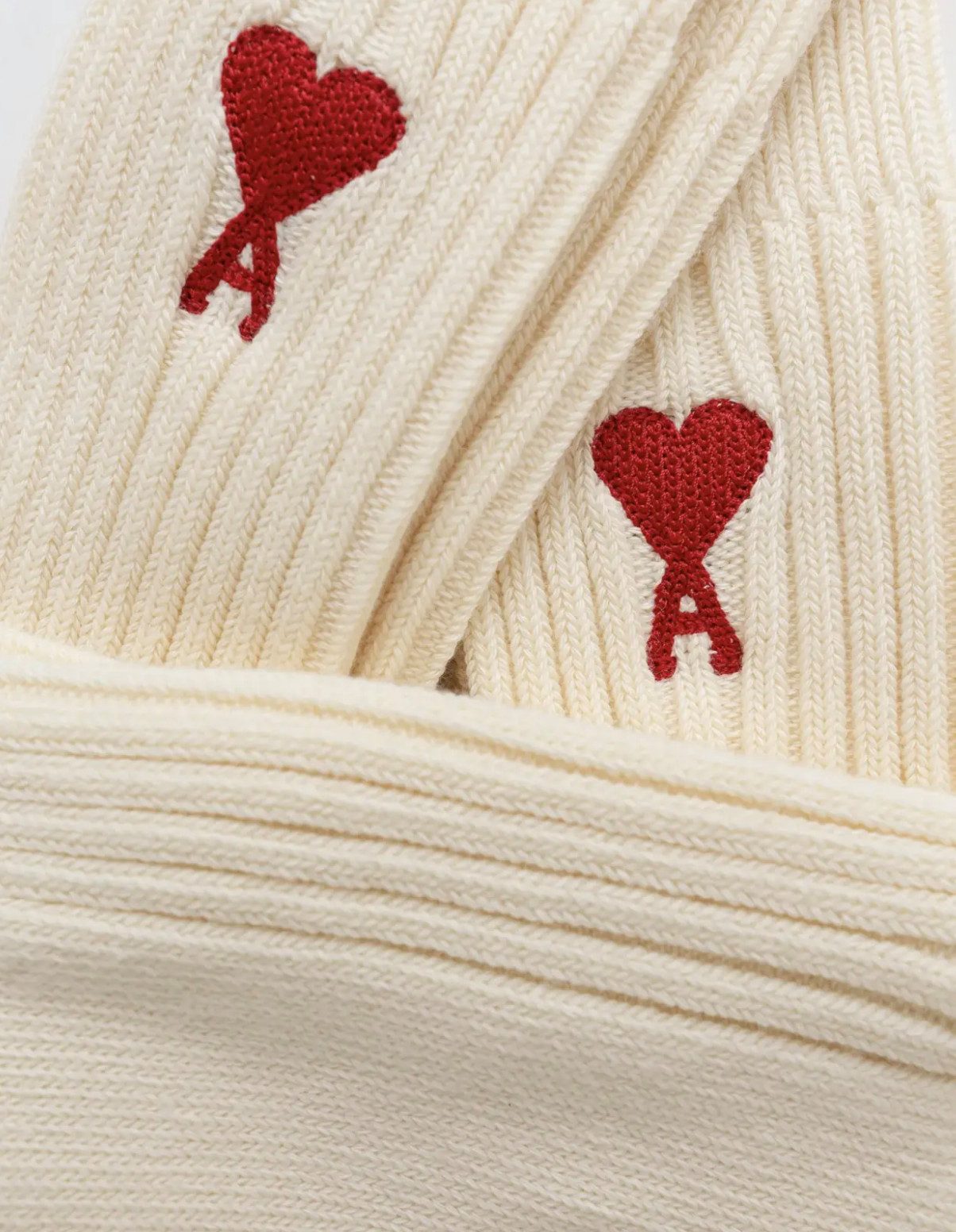 AMI PARIS - ALEXANDRE MATTIUSSI Freizeitsocken Unisex 3-er Pack Ami de Coeur Geschenk-Set Ribbed Knit für eine klassische, zeitlose Optik