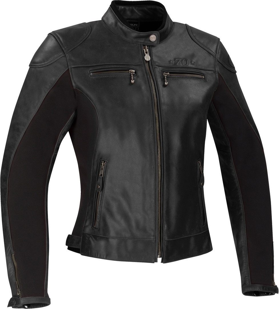Segura Motorradjacke Kroft Damen Motorrad Lederjacke herausnehmbares Innenfutter