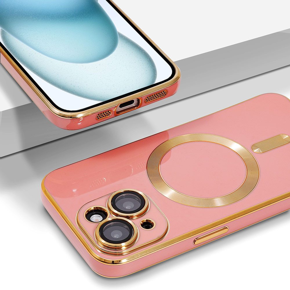 FITSU Handyhülle Hülle für iPhone 15 Handyhülle MagSafe kompatibel mit Kameraschutz 6,1 Zoll, MagSafe kompatible Schutzhülle für iPhone 15 Hülle Case Handyschale