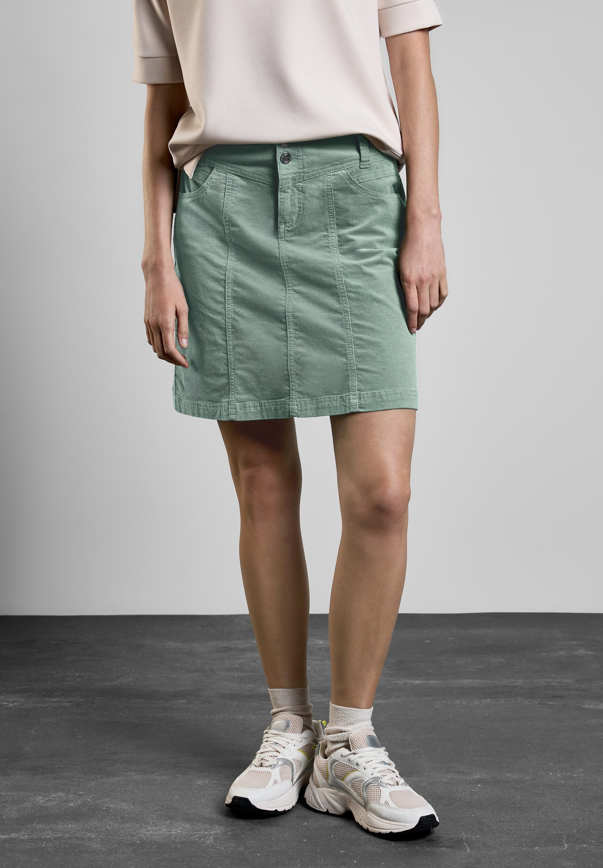 STREET ONE Cordrock aus Baumwolle mit Stretchanteil