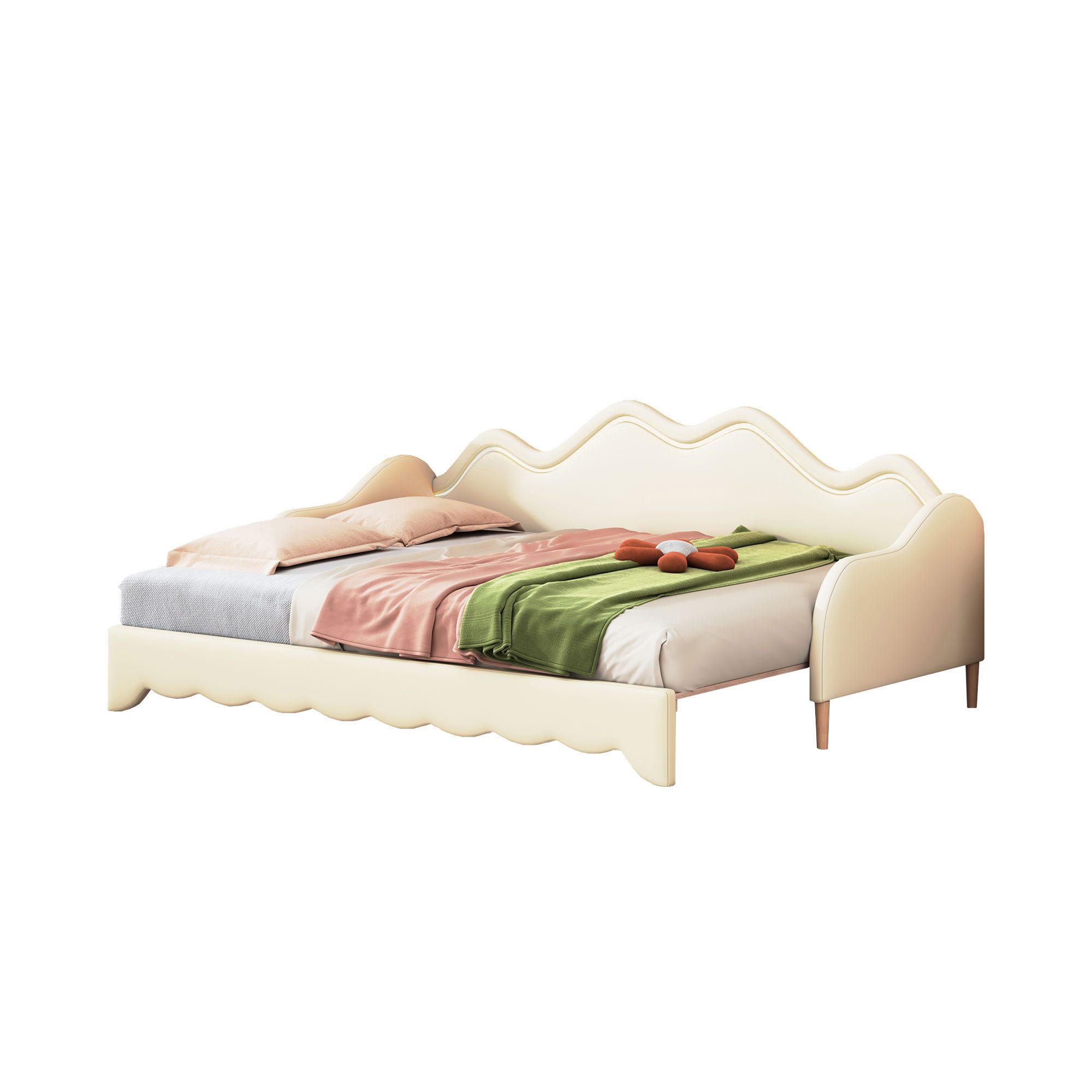 Flieks Daybett, LED Tagesbett Polsterbett Schlafsofa günstig online kaufen