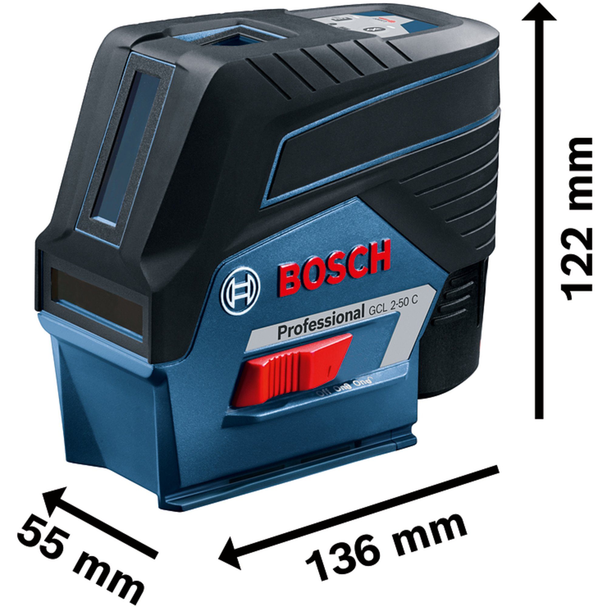 BOSCH Akku-Multifunktionswerkzeug Bosch Professional Kombilaser C GCL 2-50